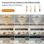 Gold Crystal Chandeliers,5-Tier Round Semi Flush Mount Chandelier Light Fixture,Large Contemporary Luxury Ceiling Lighting - Korvel