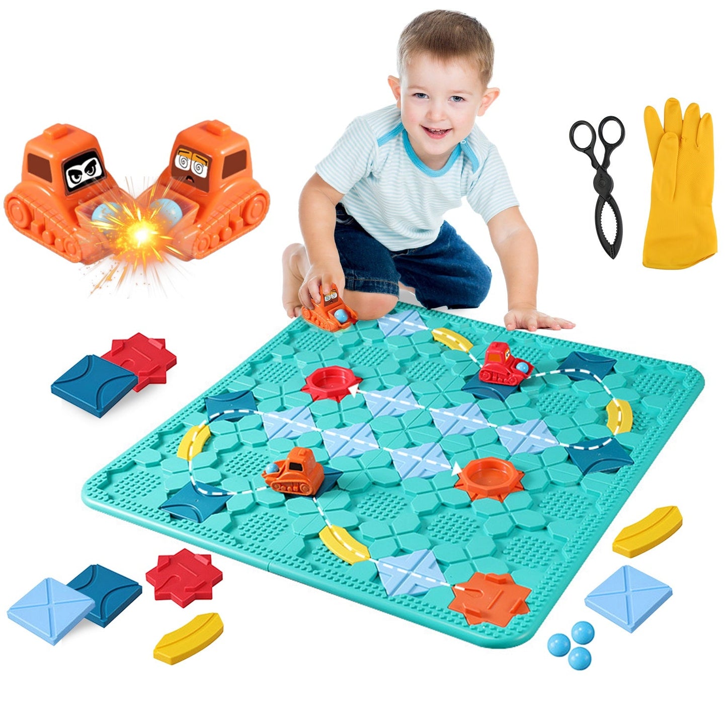 Juego de rompecabezas GBruno Kids Logical Road Builder