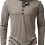 Men's Button Detail Long Sleeve T-Shirt