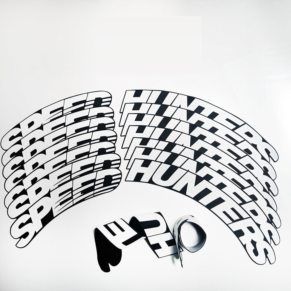 Premium Tire Letter Stickers for Car and Motorcycle Decoration