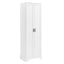 Storage Cabinet with Two Doors for Bathroom, Office, Adjustable Shelf, MDF Board, White - Korvel