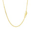 Chaîne en maillons câbles en or jaune 18 carats avec taille de diamant - 1,40 mm