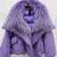 Women's Luxurious Down Jacket with Cashmere Fur Collar