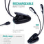 Versatile Dual Gooseneck LED Clip Lamp for Reading & Music Stand - Korvel