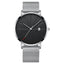 Simple Men's Watch Stainless Steel Mesh Band Watches Classic Quartz Date Wristwatch Casual Luxury Masculino Relogios - Korvel