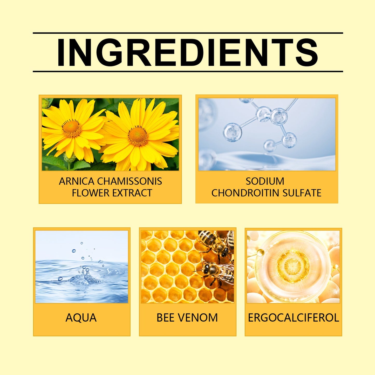 Ouhoe Bee Venom Bone And Joint Cream Repair Sore Joints Muscle Swelling Muscle Massage Gentle Joint Care - Korvel