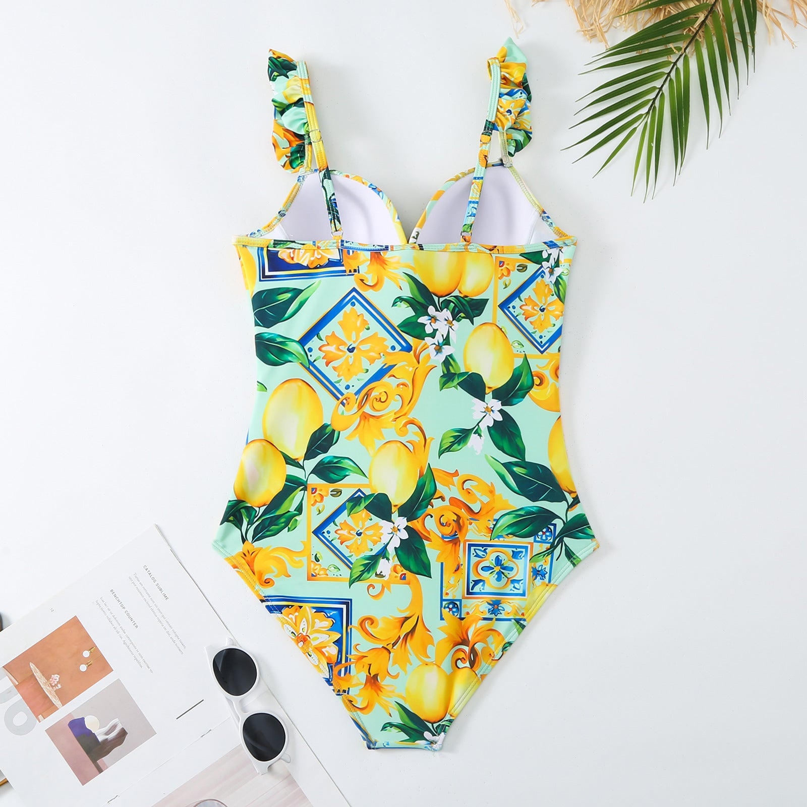 Conjoined conservative fly edge cover belly slimming sexy skirt style swimsuit women's wrapped skirt set - Korvel