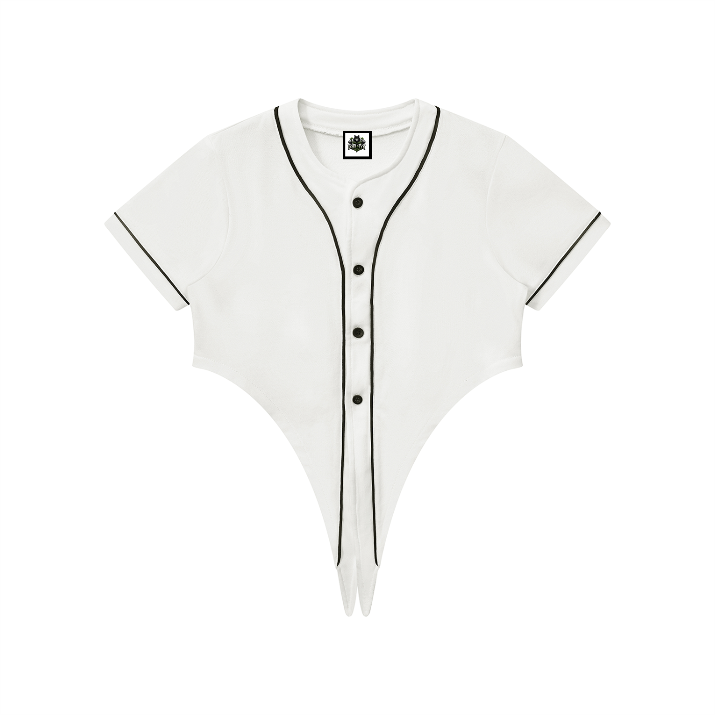 Jersey de béisbol con ribete para mujer Loki & Ivy