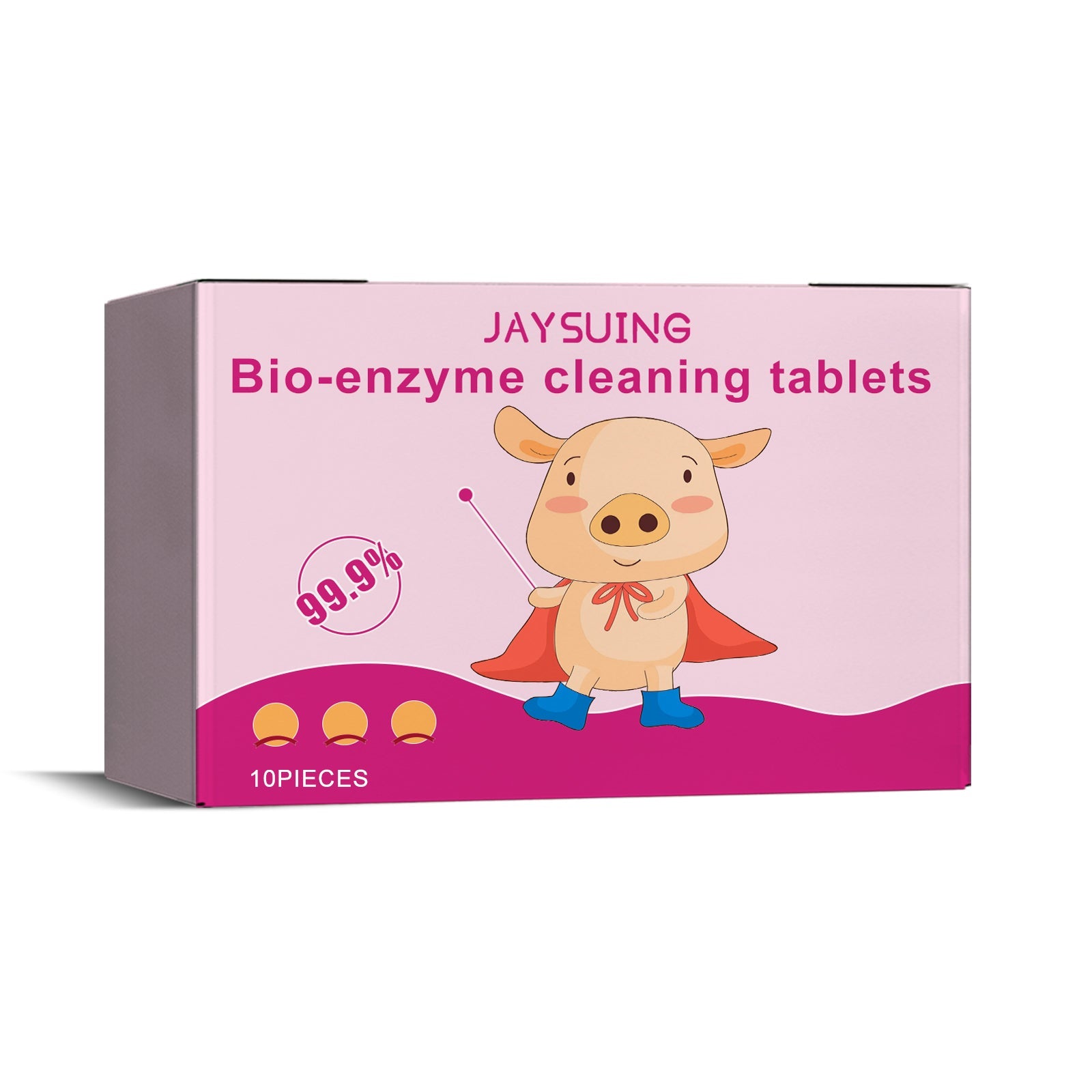 Bioenzyme Explosion Salt Effervescent Tablets, Cleaning Clothing Yellow Stubborn Stains Coffee Stains Cleaning Tablets - Korvel