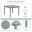 Ensemble de salle à manger moderne 5 pièces avec chaises rembourrées - Gris
