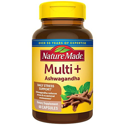 Nature Made Multi + Ashwagandha Capsules - 60 Count