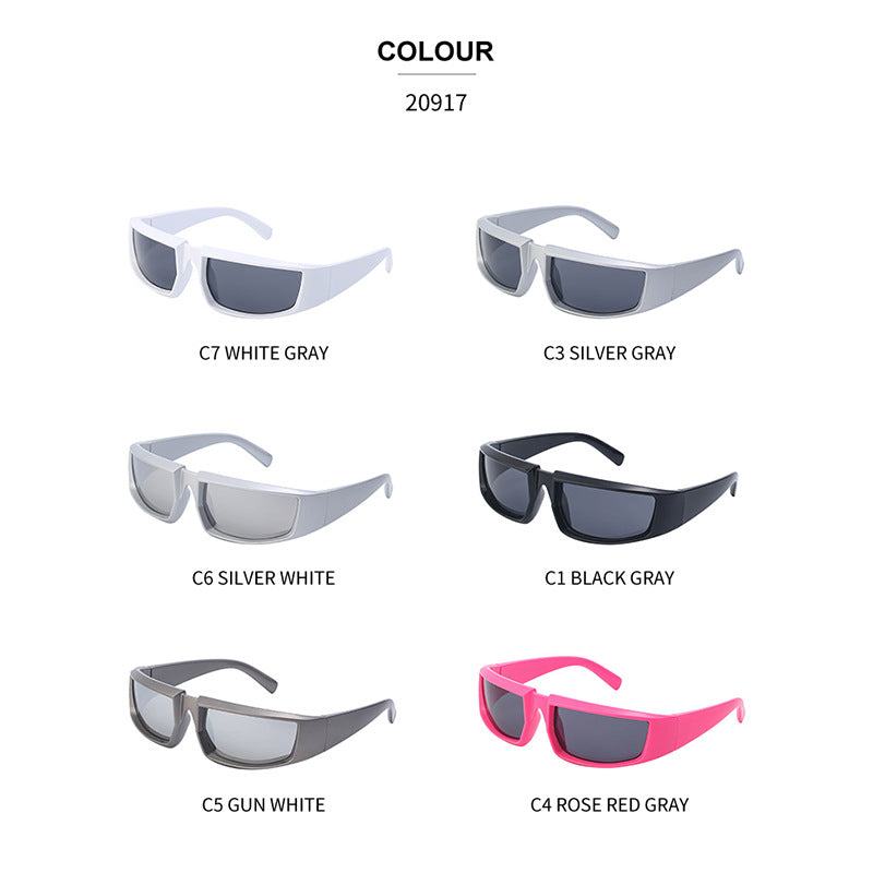 Sunglasses Men's Steam Punk Sunglasses Women's Anti Ultraviolet Personalized Riding Glasses - Korvel
