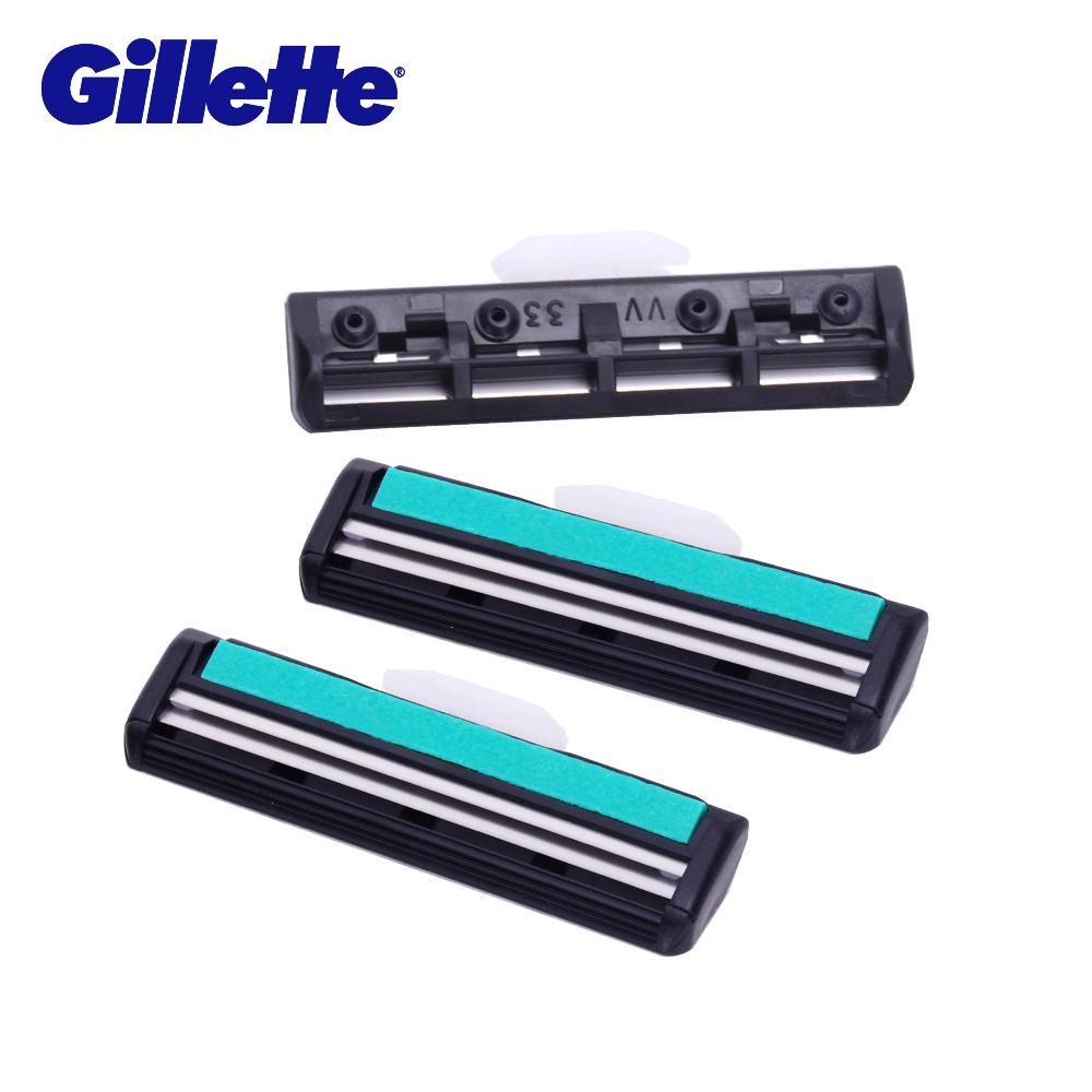 Gillette Vector Shaving Men Razor Blades Three Layer Shaver Blades - Korvel
