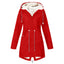 Plus Size Waterproof Sports Jacket with Fleece Lining