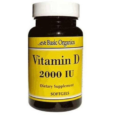 Basic Organics Vitamin D3 2000 IU - 30 Softgels
