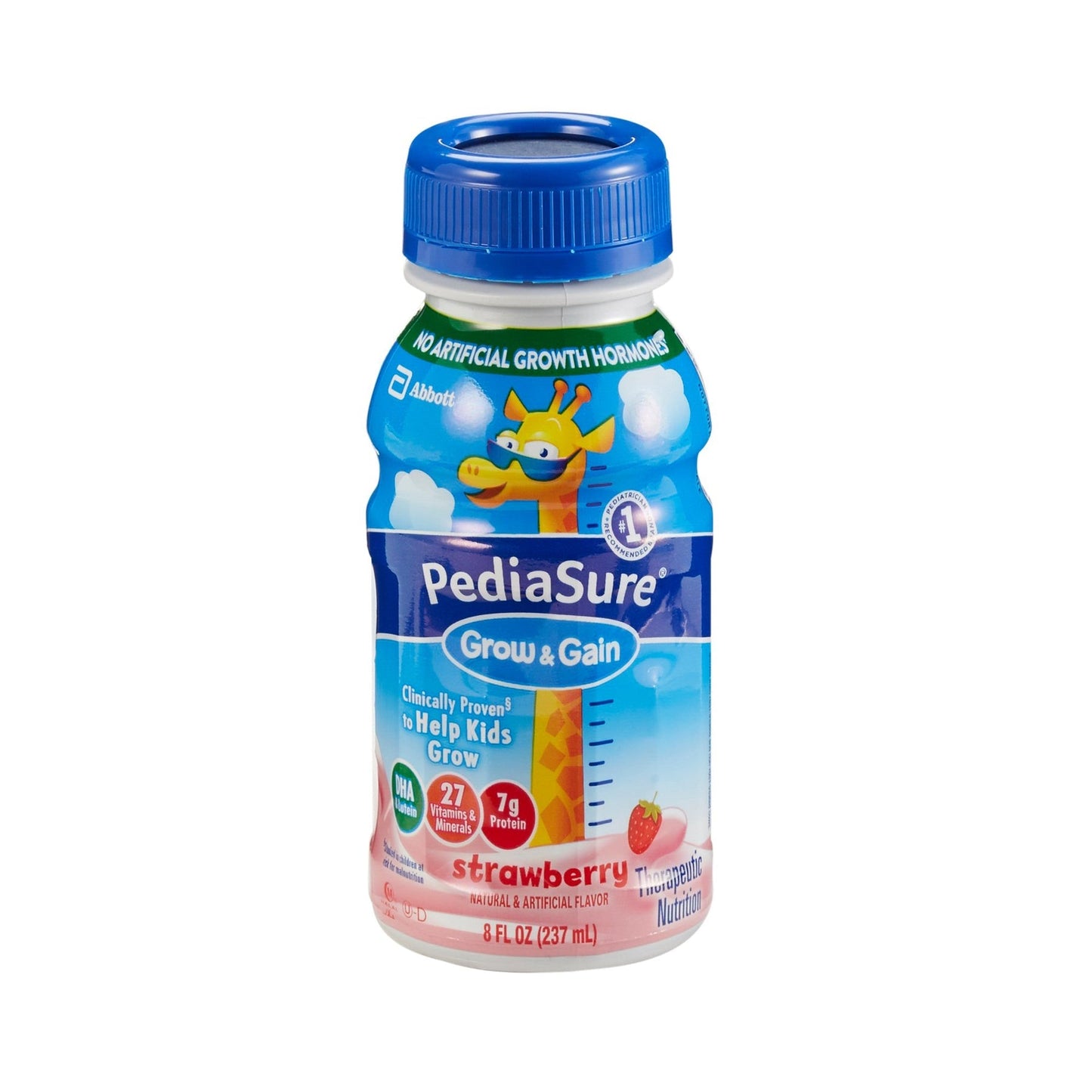 PediaSure Grow & Gain Strawberry Flavor - 8 Oz. Ready-to-Use Bottle
