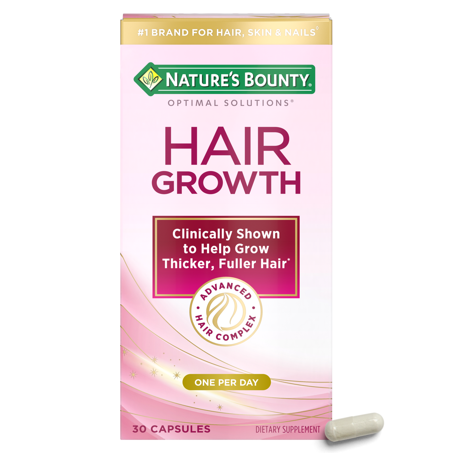 Gélules de croissance capillaire Optimal Solutions de Nature's Bounty
