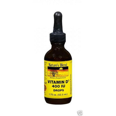 Gouttes liquides de vitamine D3 Nature's Blend 10 mcg - 52 mL