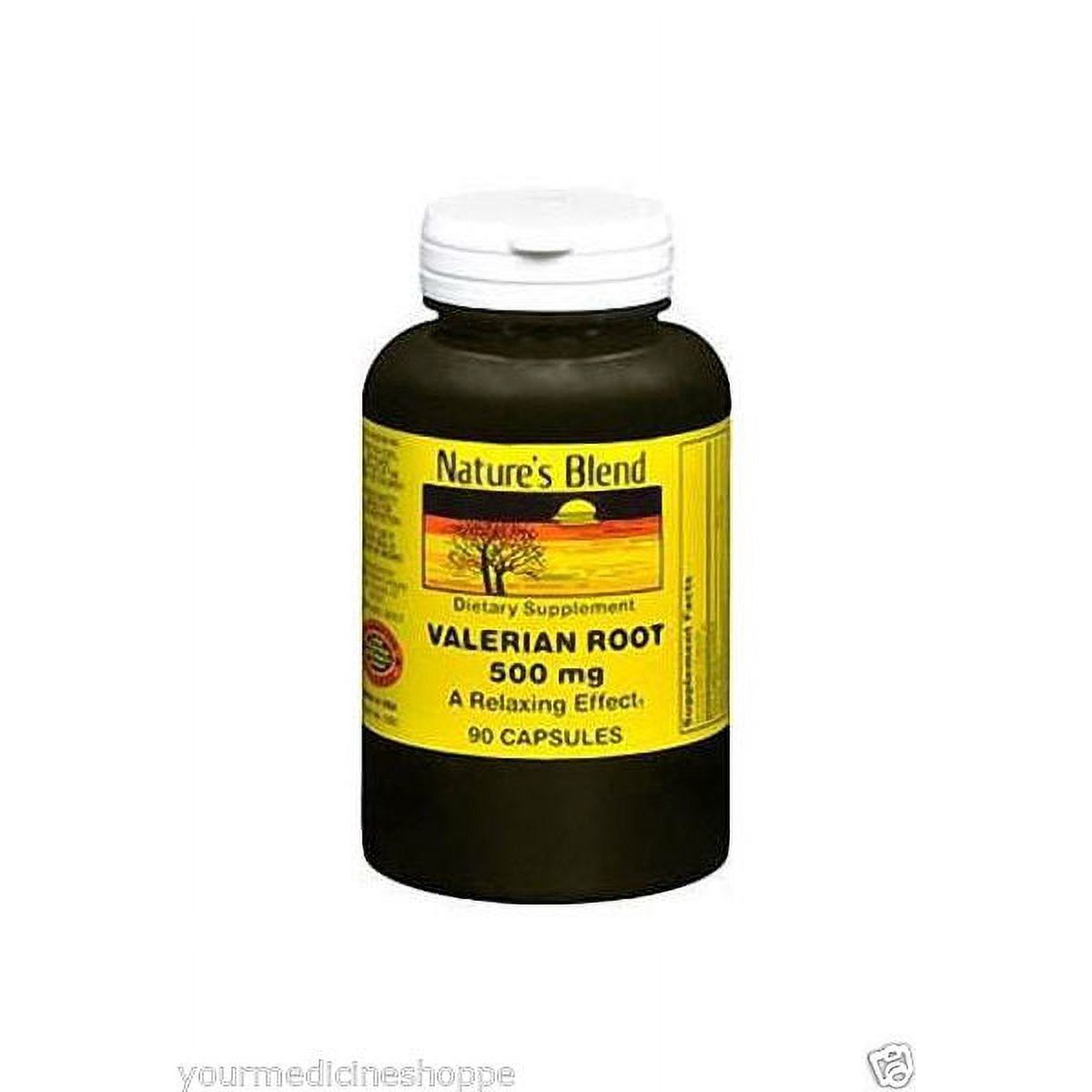 Raíz de Valeriana de Nature's Blend – 500 mg (90 Cápsulas)