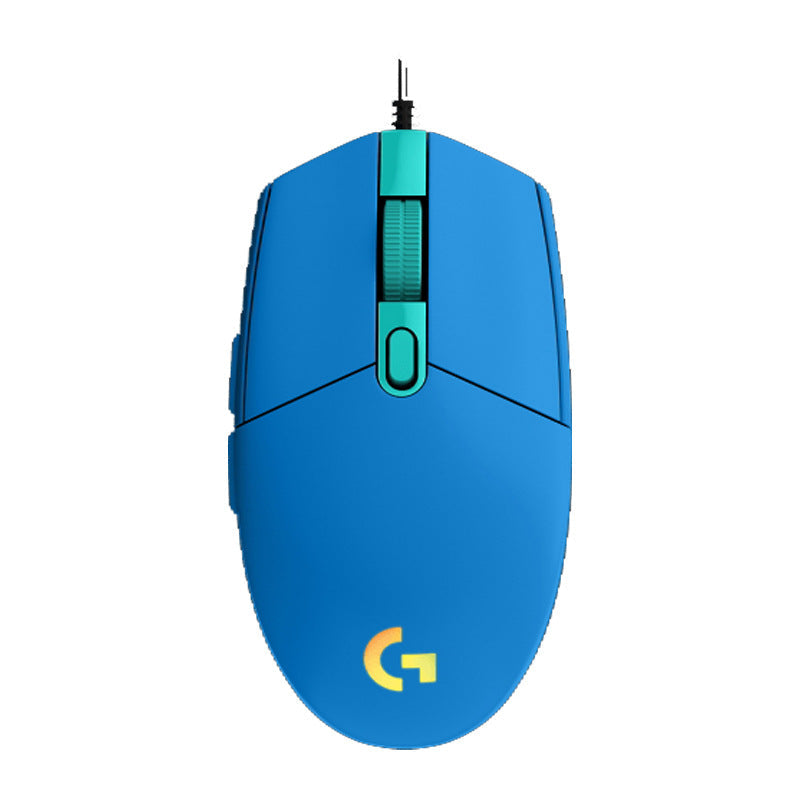 Logitech G102/G102 second-generation wired gaming mouse e-sports lol eating chicken macro RGB pressure gun programming desktop computer - Korvel