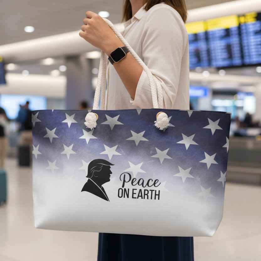 Peace on Earth Weekender Bag - Political Parody Tote