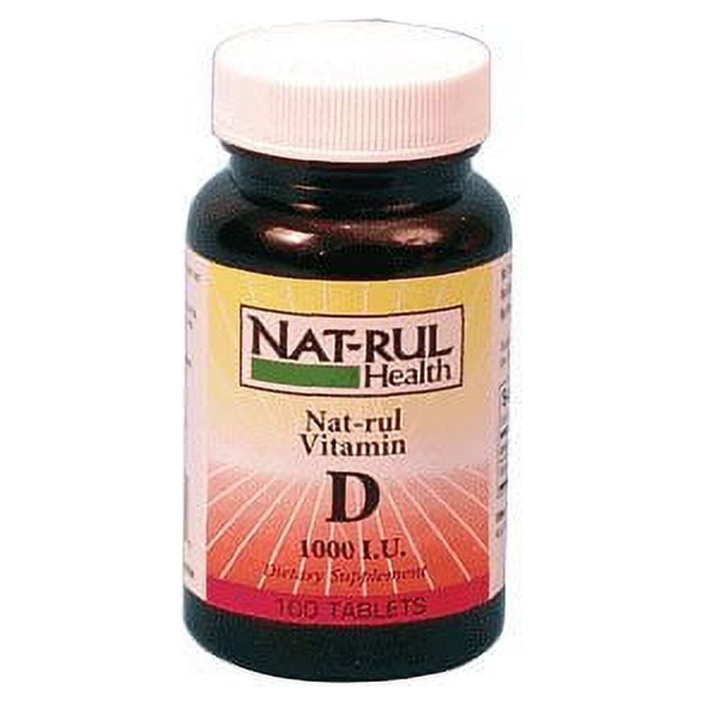 Tabletas de Vitamina D 1000 IU de Natrul Health - 100 Contenido