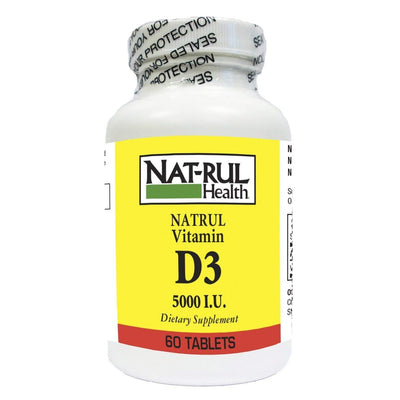 Comprimés de vitamine D 5000 I.U de Natrul Health