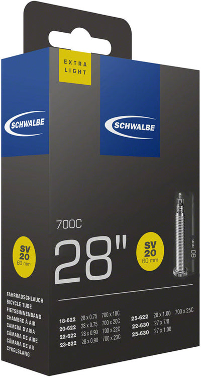 Schwalbe Extra Light Tube - 700 x 18 - 25mm Presta Valve