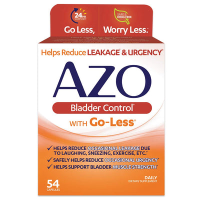 Gélules de supplément quotidien AZO Bladder Control, 54ct