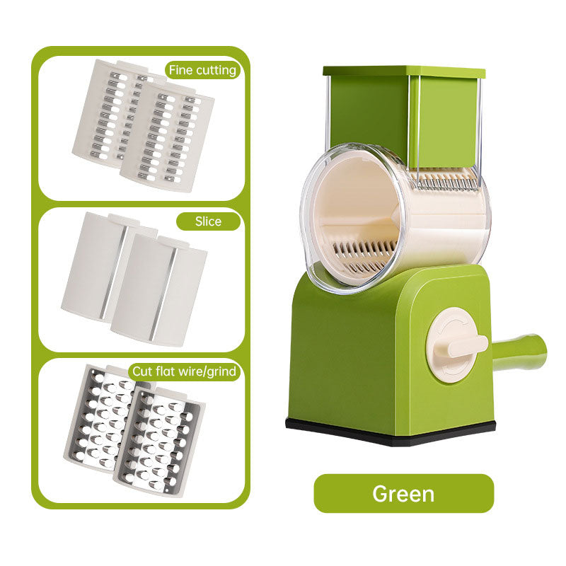 Multifunctional Vegetable Cutter with Hand Roller Design