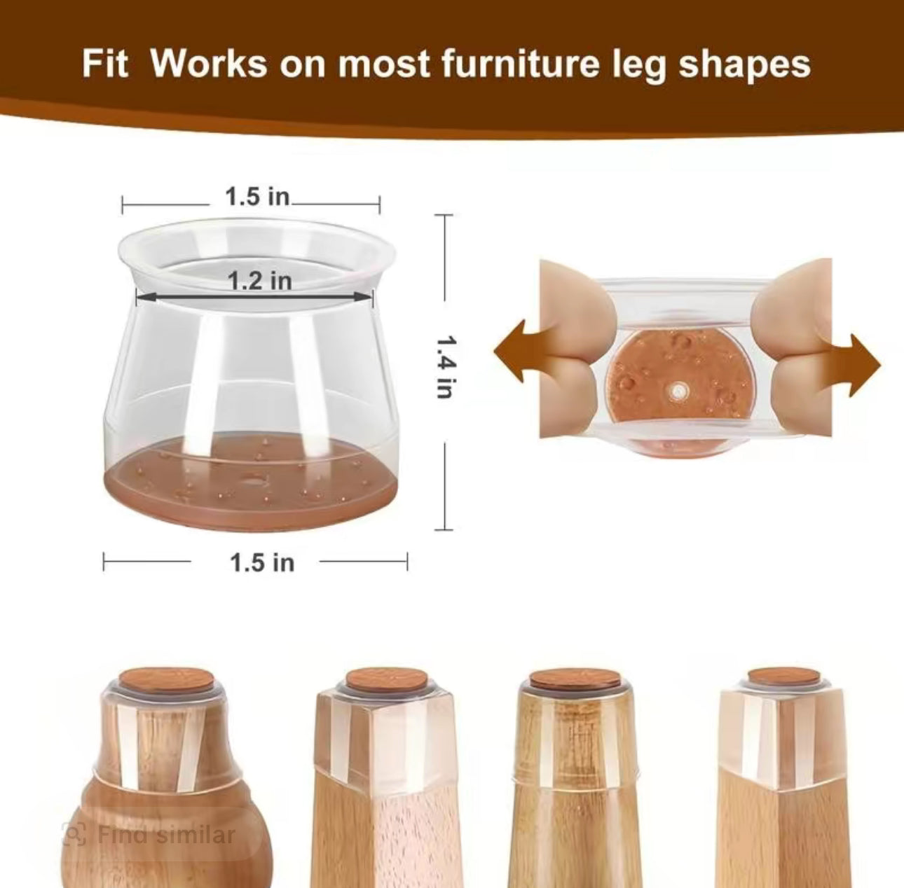 SilentGrip Chair Protectors - Premium Floor Protection