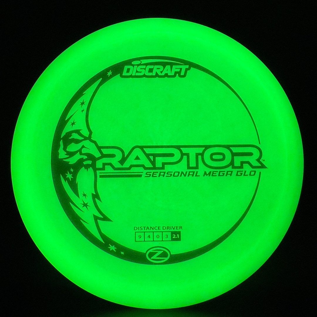 Mega Glo Raptor - Premium Glow Disc Golf Driver