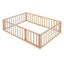 Full Size Wood Daybed Frame with Fence Natural(OLD SKU:WF289662AAM) - Korvel