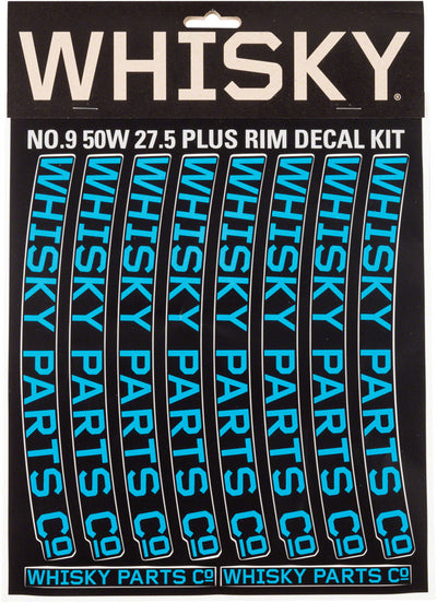 Kit de Calcomanías para Ruedas WHISKY 50w para 2 Ruedas - Cian