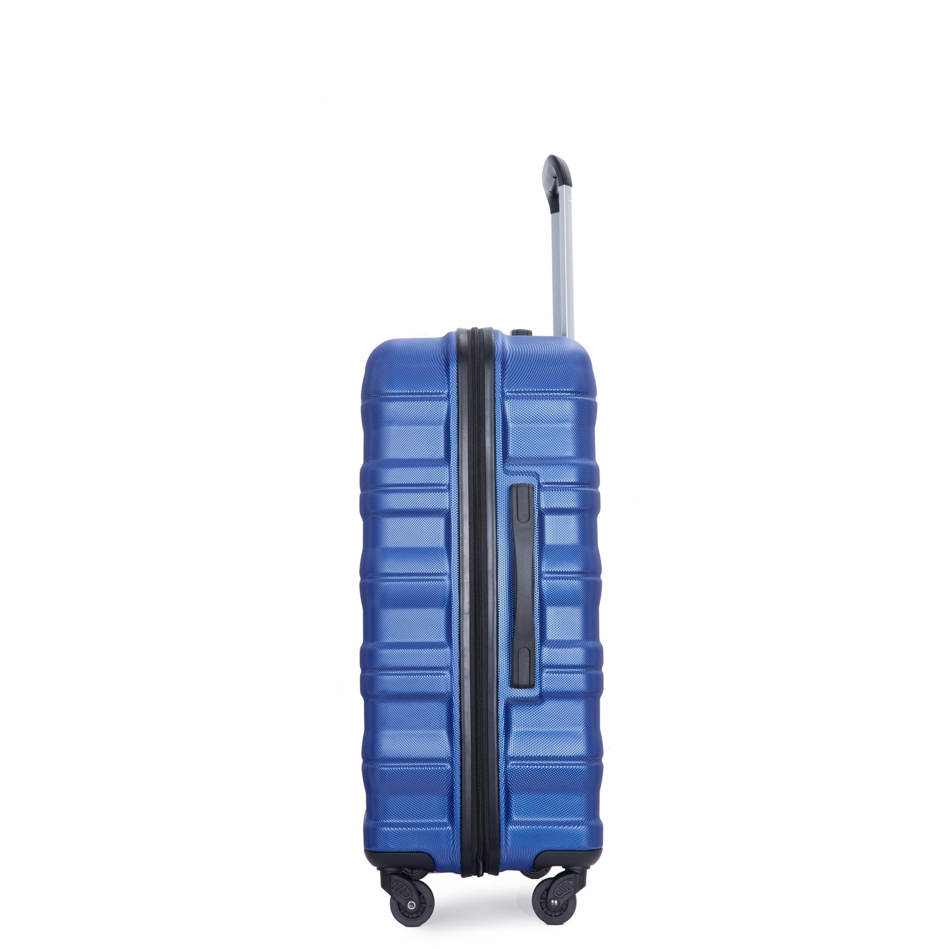 3 Piece Luggage Sets PC Lightweight & Durable Expandable Suitcase with Two Hooks, Spinner Wheels, TSA Lock, (21/25/29) Dark Blue - Korvel