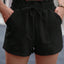 Summer new fungus waist slanted pocket casual shorts - Korvel