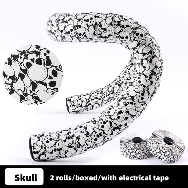 Npy EVA PU Road Bike Handlebar Tape, Anti - Slip & Shock - Absorbing, Sakura Design, with End Plugs - Korvel