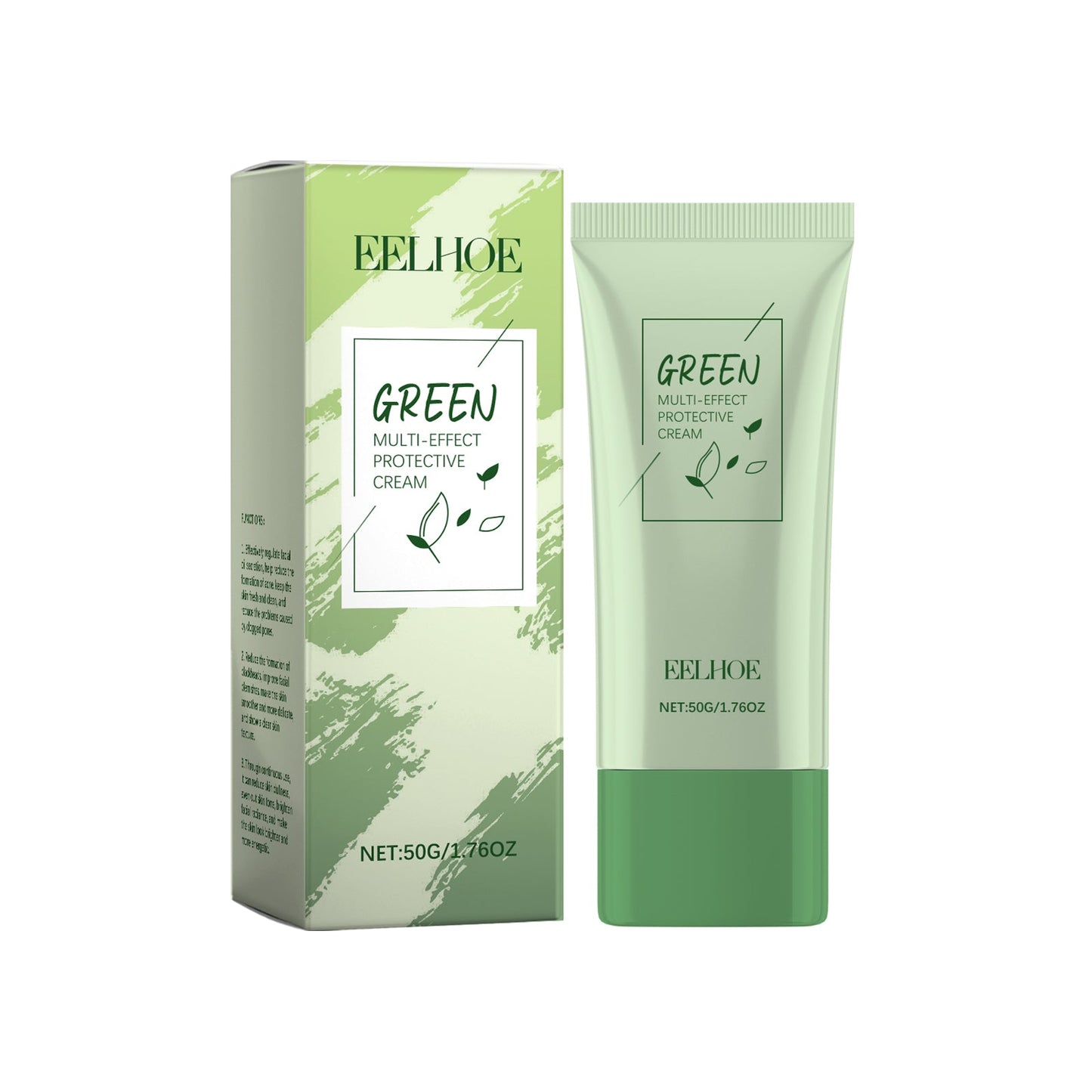 Green Tea Protective Cream Outdoor Protective Refreshing Smooth Delicate Facial Acne Skin Daily Care Cream - Korvel