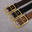 Ceinture décorative large en cuir de vache pour femmes