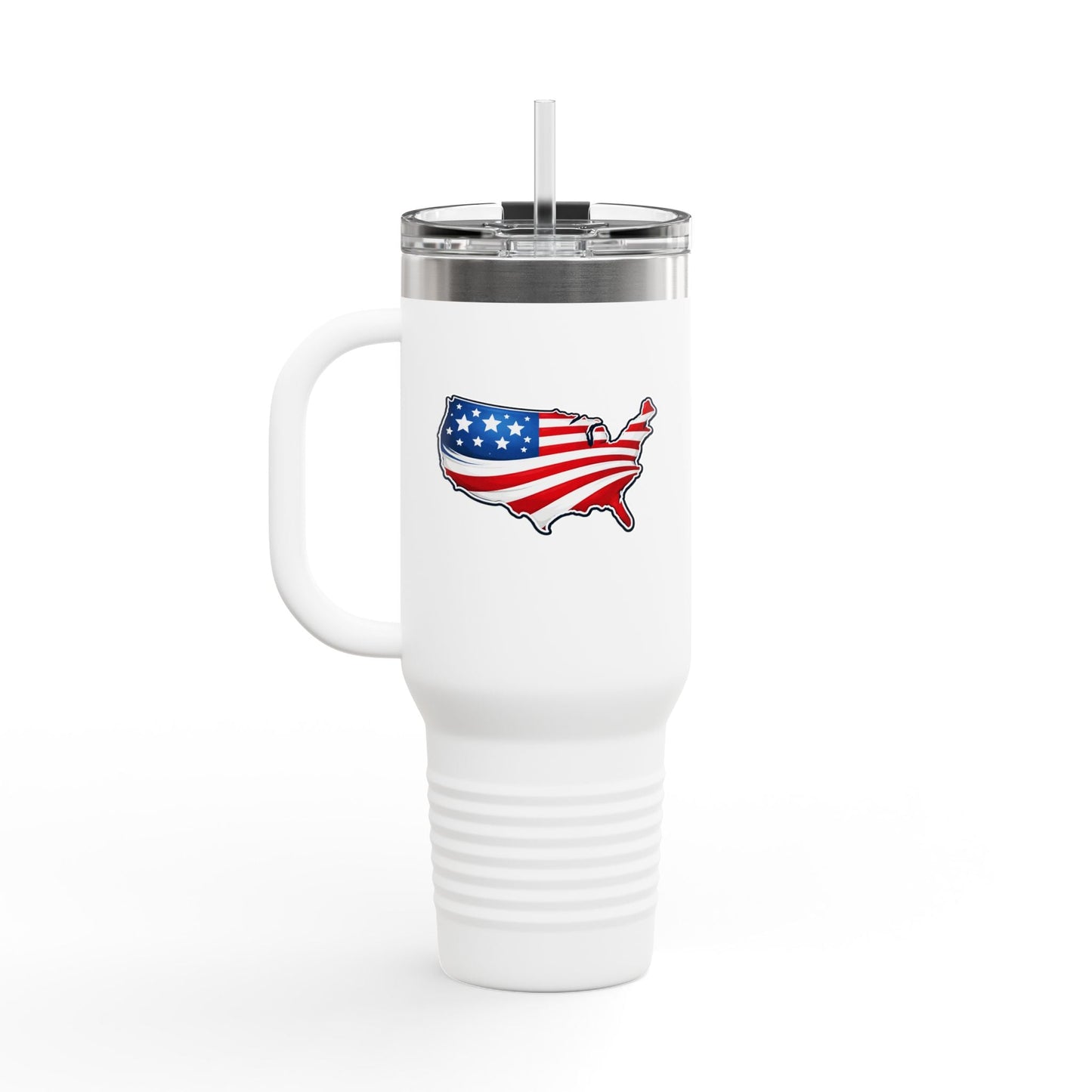 USA Map 40oz Insulated Tumbler with Handle