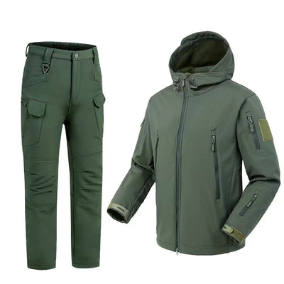 Chaqueta de Forro Polar Impermeable y a Prueba de Viento para Hombre
