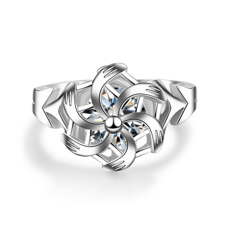 Galadriel Nenya Ring of Water Hobbit Elf Three Rings Great Rings Fashion Women Girl Jewelry High Quality Fan Gift - Korvel