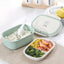 Premium Wheat Straw Bento Lunch Box - 2 Layer Design