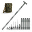 Climbing Stick Multi-Function Sickle Harpoon T-Shaped Four Section Stick Six Section Stick With Knife Tool Vehicle Outdoor Supplies - Korvel