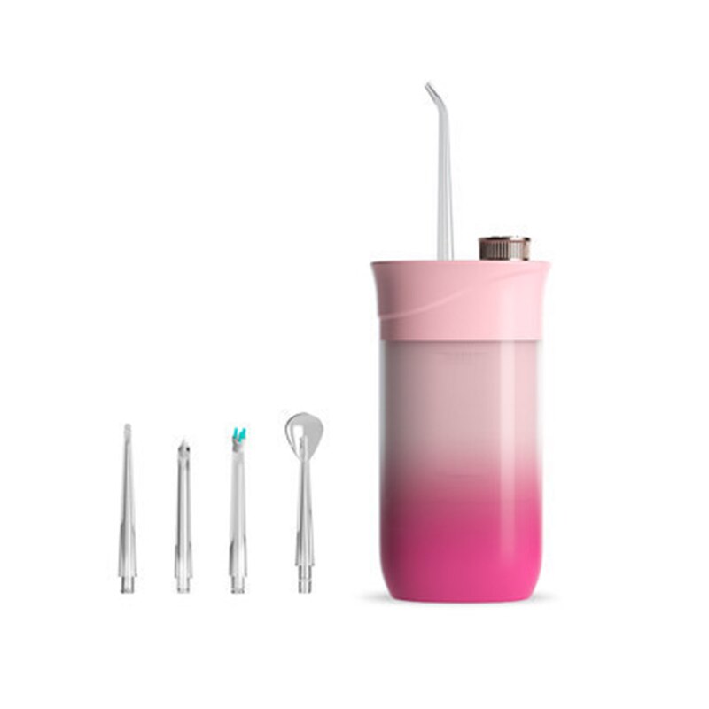 Portable Oral Flusher Mini Water Toothpick Teeth Cleaner Dental Flusher Oral Teeth Cleaner Water Pulse Large-Volume 200ml - Korvel