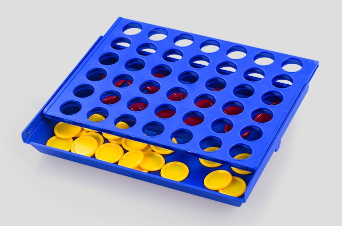 1 Set Connect 4 In A Line Board Game Children's Educational Toys - Korvel