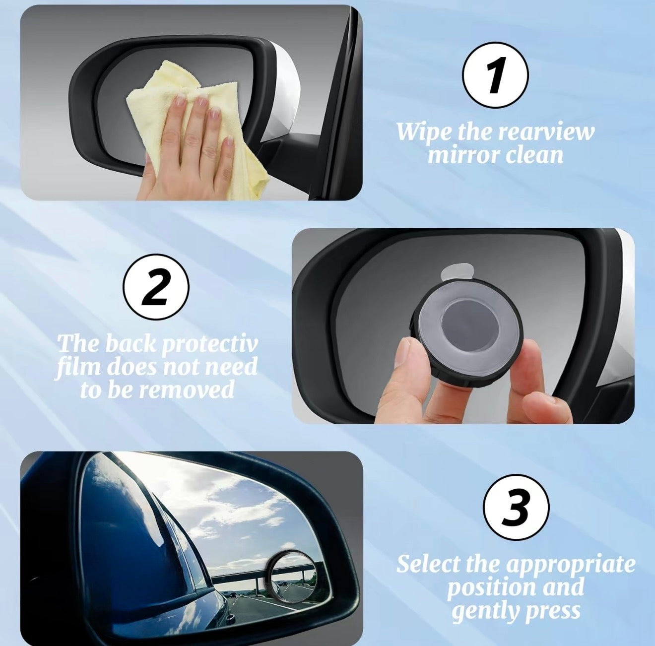 Espejo de Coche SafeAngle 360 - Visibilidad Mejorada para Todos los Vehículos