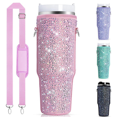 Diamond Mug Sleeves For  Portable Water Kettle Carrier Holder Bag With Straps Outdoor Drinkware Accessory - Korvel