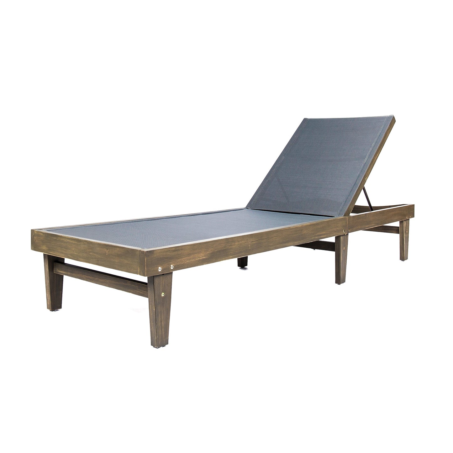 SUMMERLAND CHAISE LOUNGE - DARK GREY MESH - Korvel
