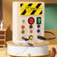 Montessori Busy Board Sensory Toys Wooden with LED Light Switch Control Board Travel Activities Kids Games for 2-4 Years Old - Korvel